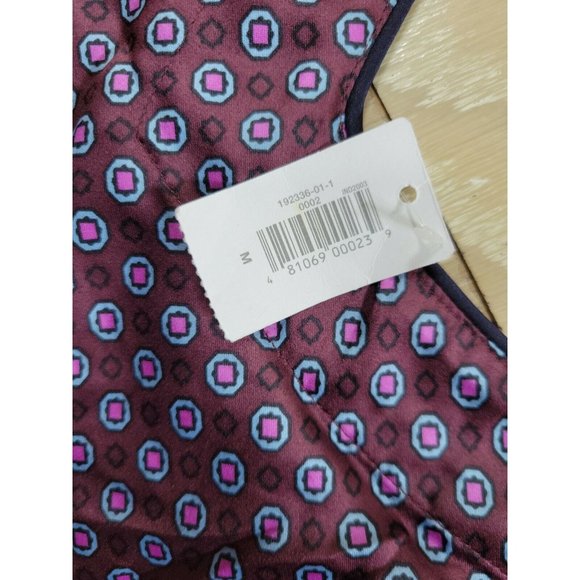 GAP Body Women's Medium Satin Polyester Cami Top Soft Geometric Tank Camisole - Picture 4 of 10